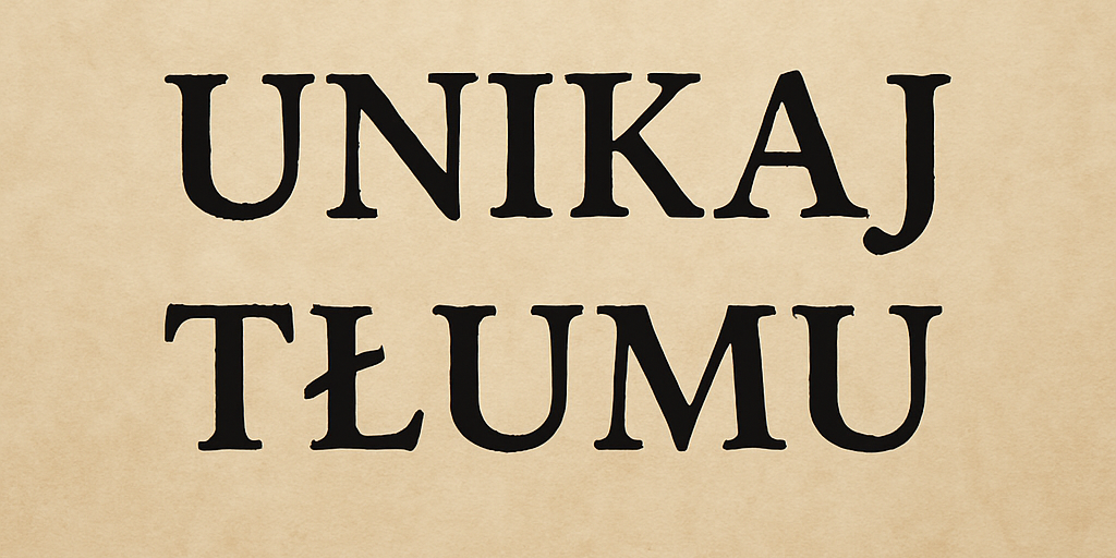 Unikaj tłumu